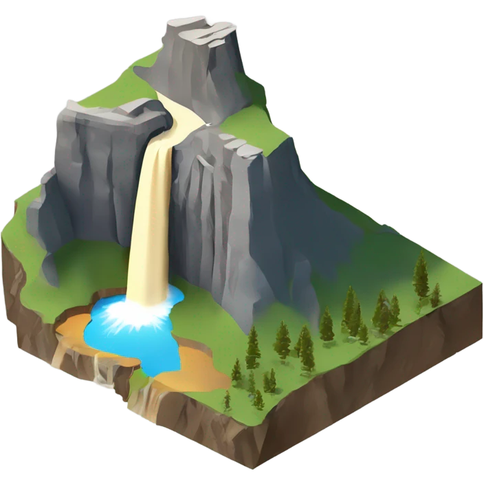Yellowstone National Park isometric emoji