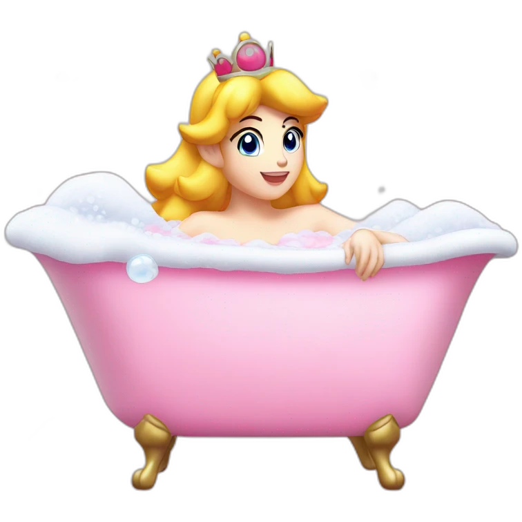 princess peach bubblebath emoji