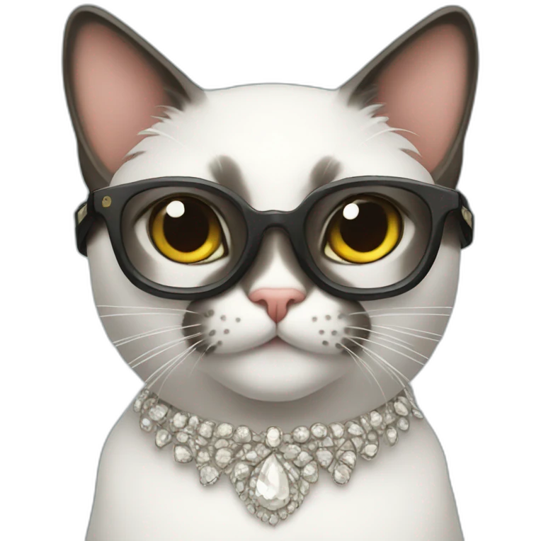 fancy cat emoji