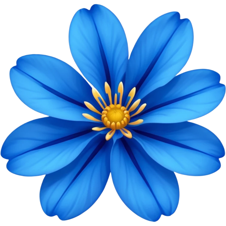 Flor azul emoji
