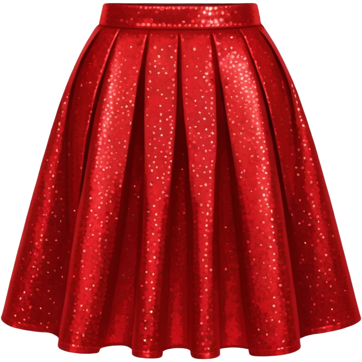 red sparkly skirt emoji
