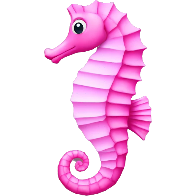 Pink Seahorse emoji