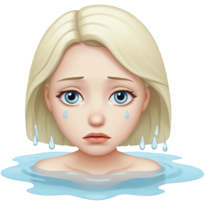 very sick and sad woman emoji