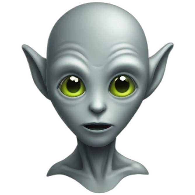 Grey alien emoji ios emoji
