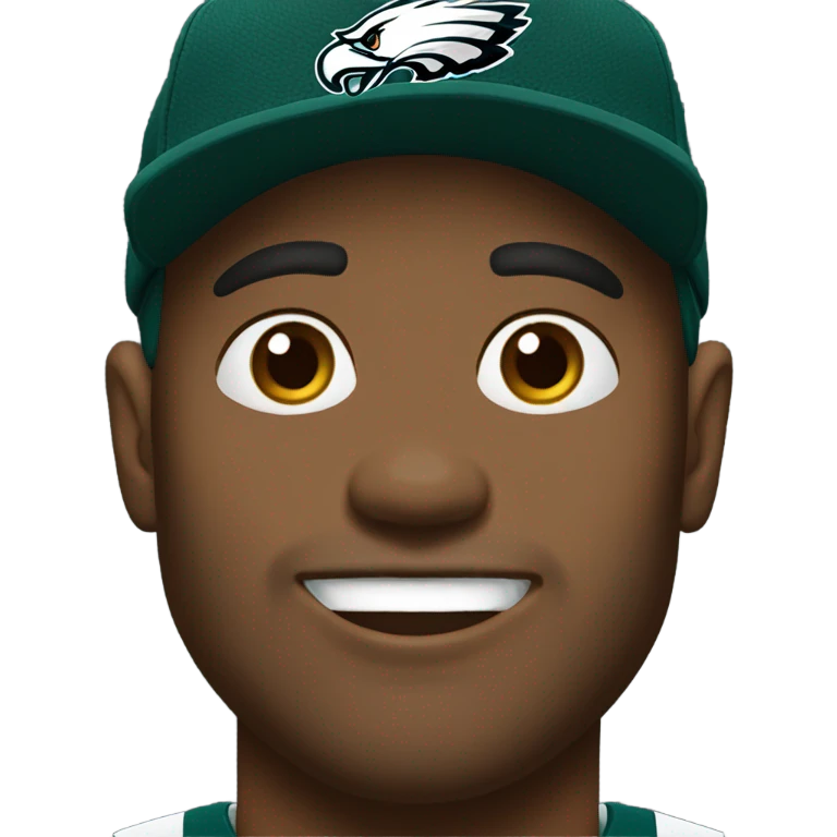 outdoor portrait of a man eagles fan emoji