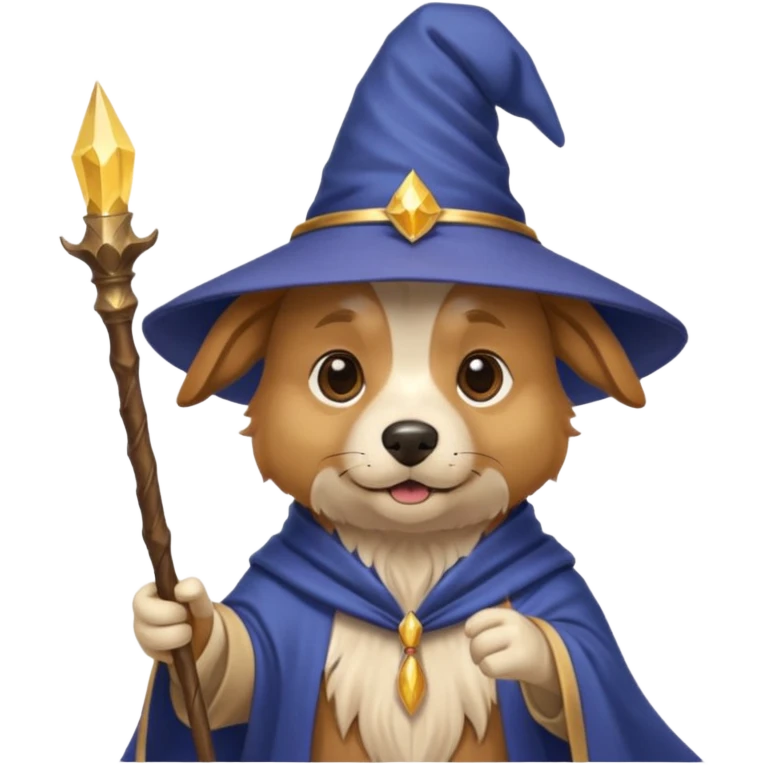 Dog wizard emoji