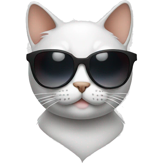 Cat with sunglasses emoji