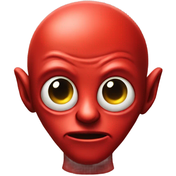 red alien emoji
