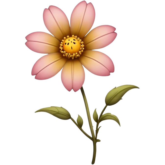 Old flower emoji