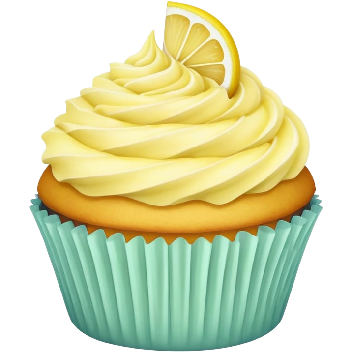 lemon cupcake emoji
