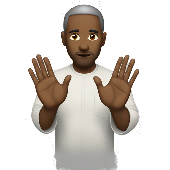 No prayer hands emoji
