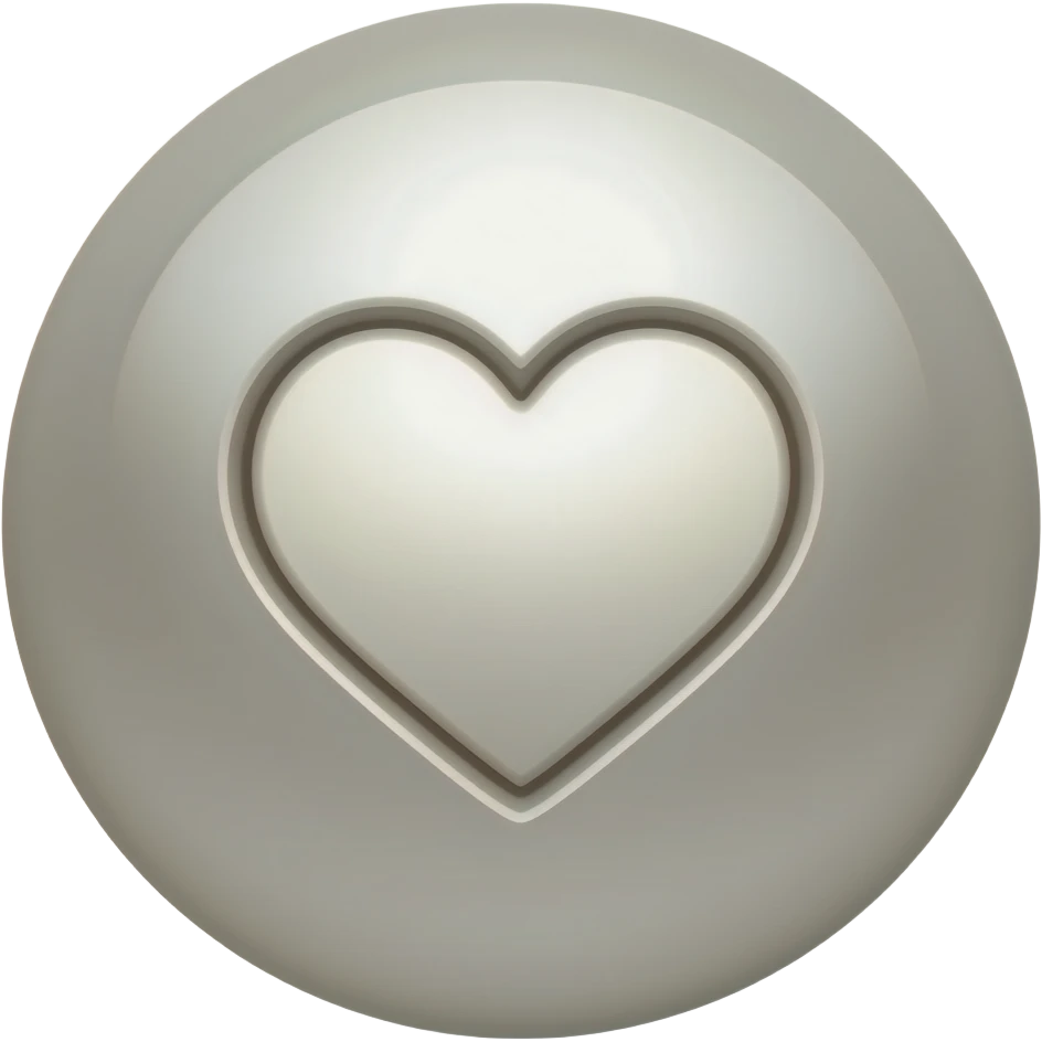 unique pearl with heart emoji emoji