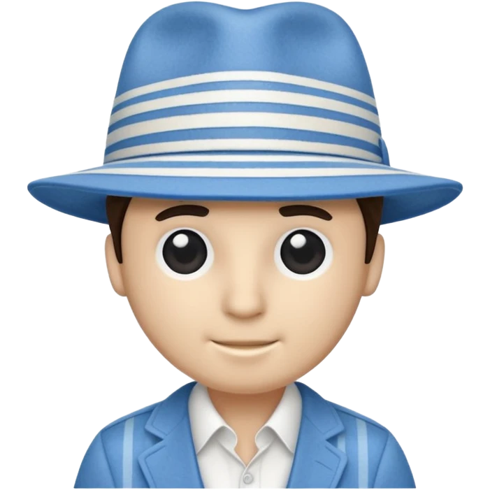 striped Fedora emoji