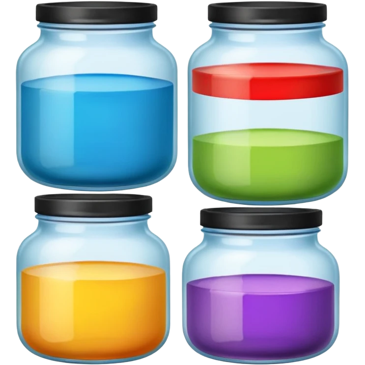 paint jars
 emoji