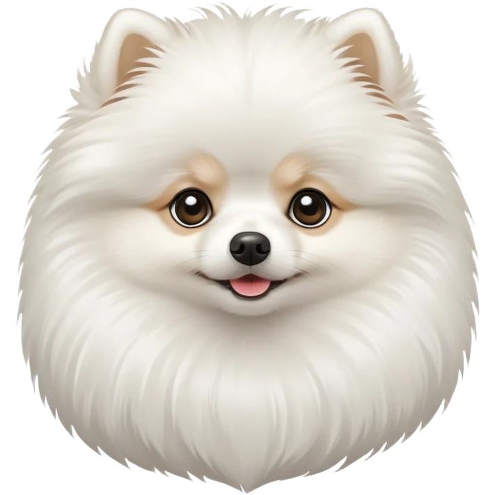 white pomeranian dog emoji