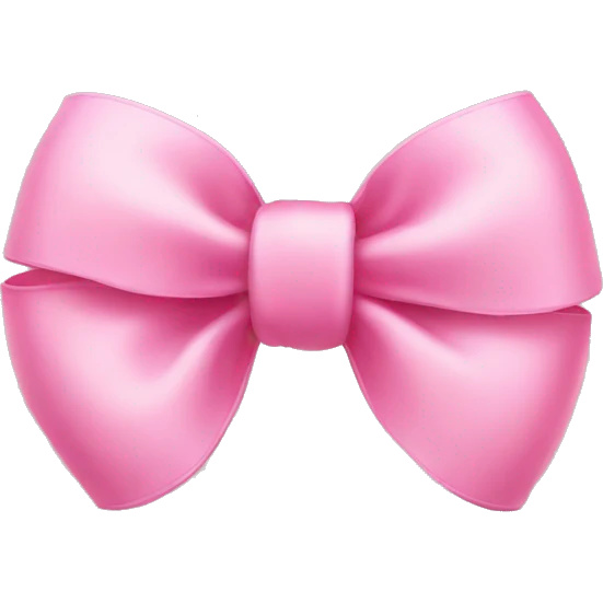 Cute pink bow emoji