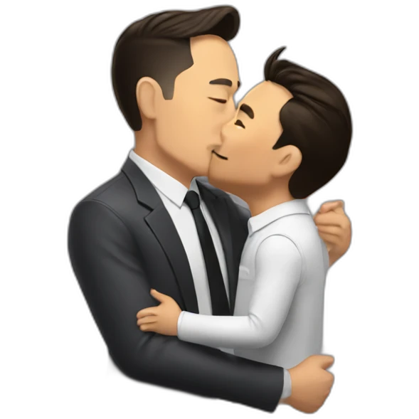 garry tan kissing elon musk emoji
