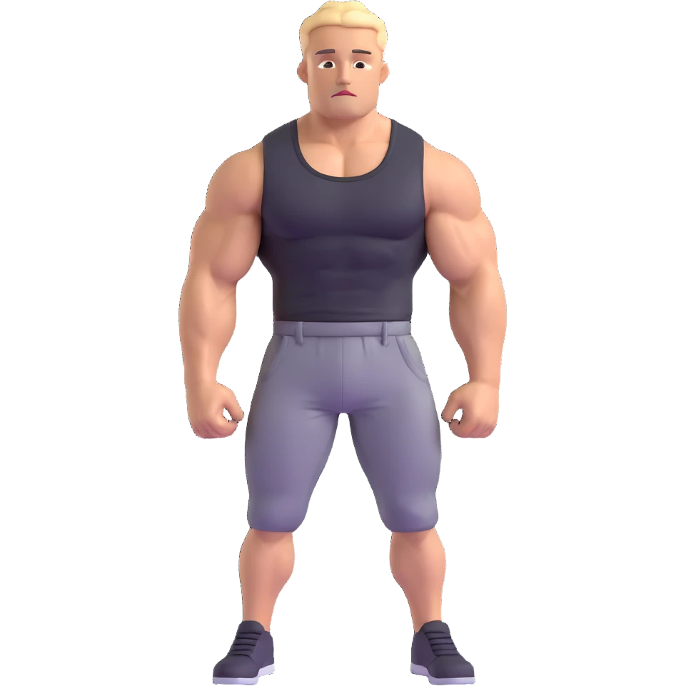 Hun from Teenage Mutant Ninja Turtles, muscular gang leader emoji