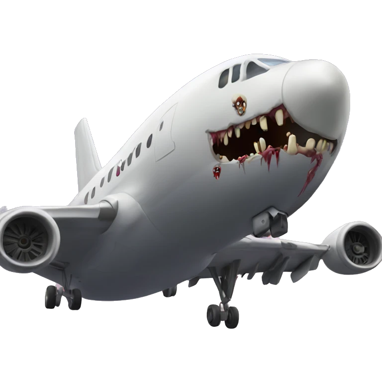 zombies falling off an airplane  emoji