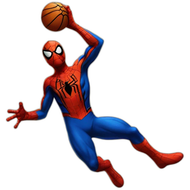 Spiderman qui dunk emoji