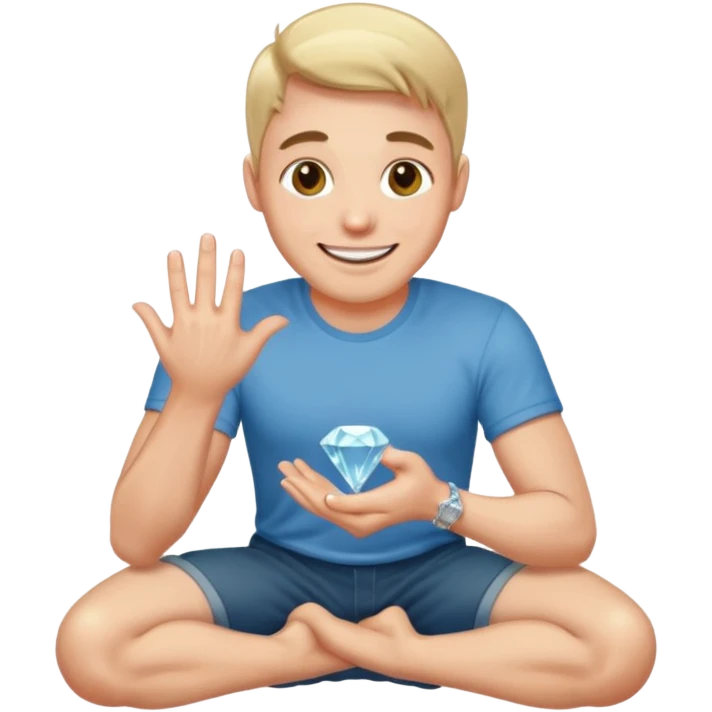 Evlilik teklifi eden erkek emoji