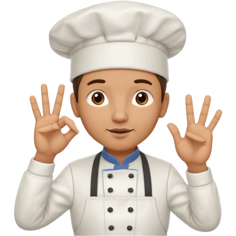 French cheff making french noises with the 🤌 hand emoji