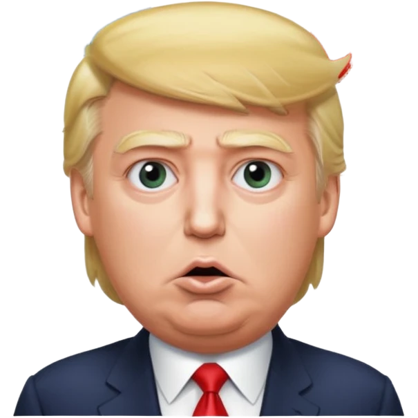Trump  qui dit des gros mots dans une bulle et qui dit tg  emoji
