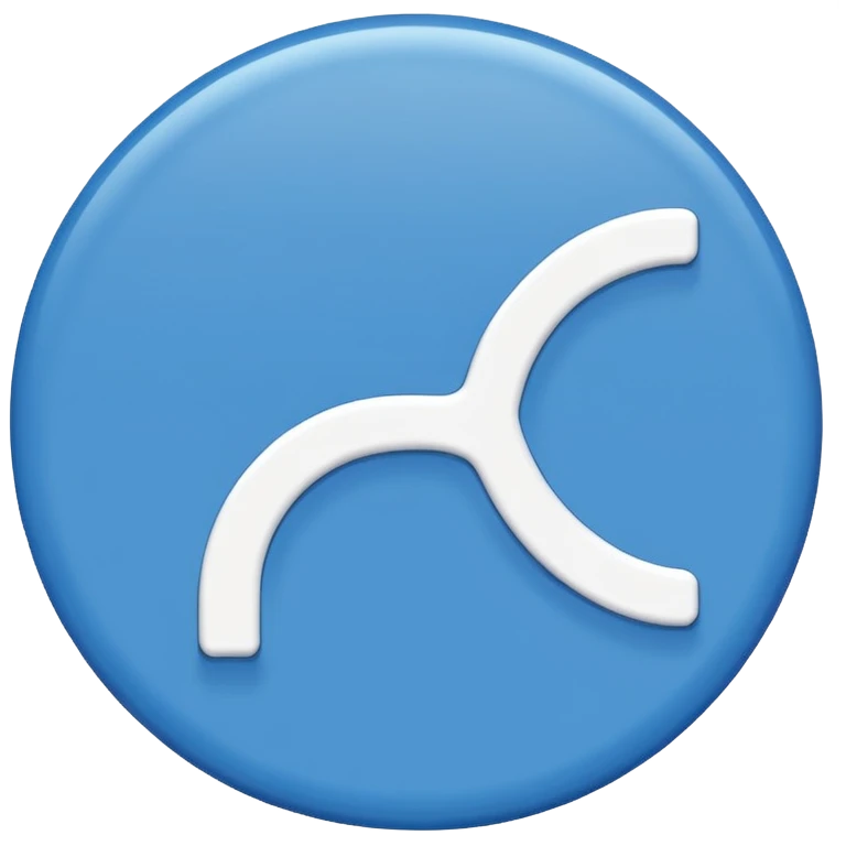 Right mark on blue circle  emoji
