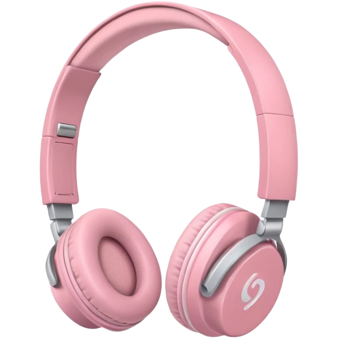 light pink headphones emoji