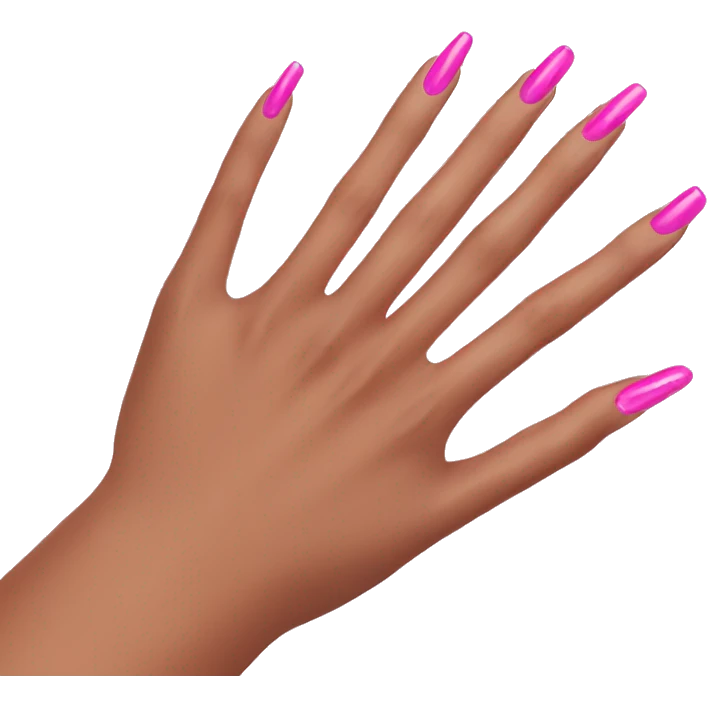 Pink nails emoji