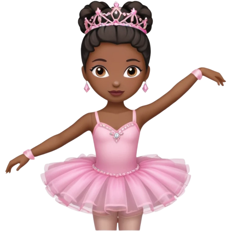 Ballerina Bratz black emoji