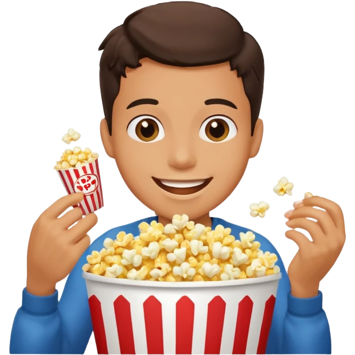 cucumber eating popcorn emoji