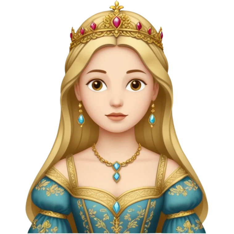  portrait of a Renaissance woman emoji