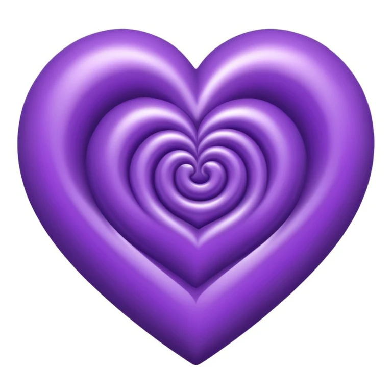 purple heart with a spiral pattern emoji