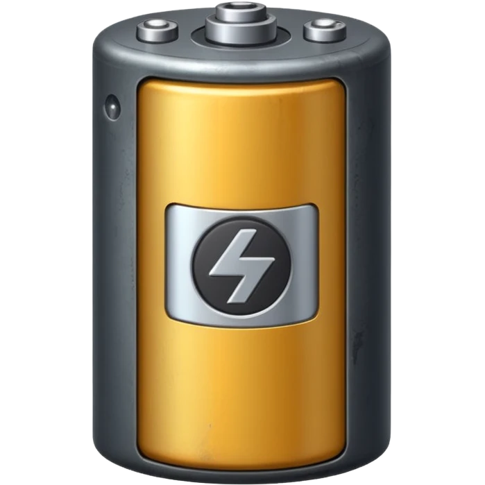 realistic big battery emoji