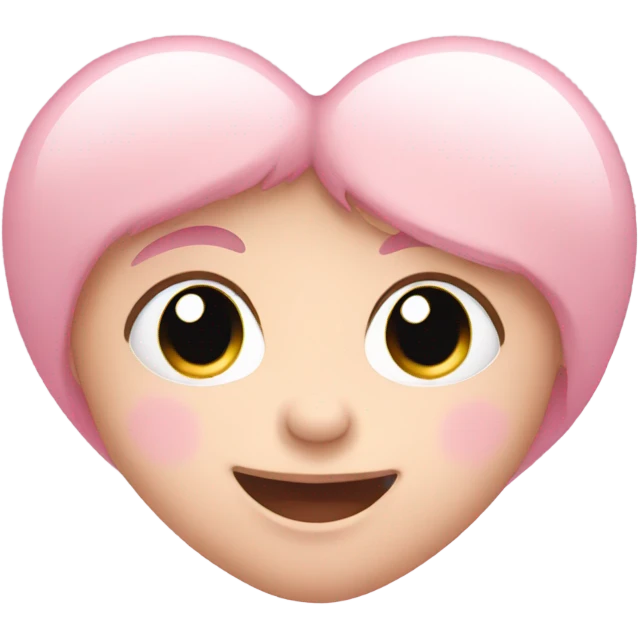 Baby pink heart emoji