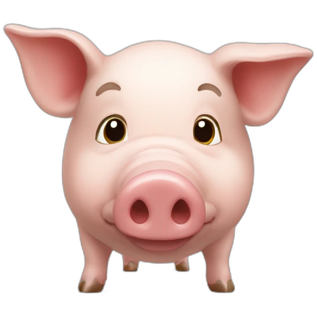 cochon dans un fusée  emoji