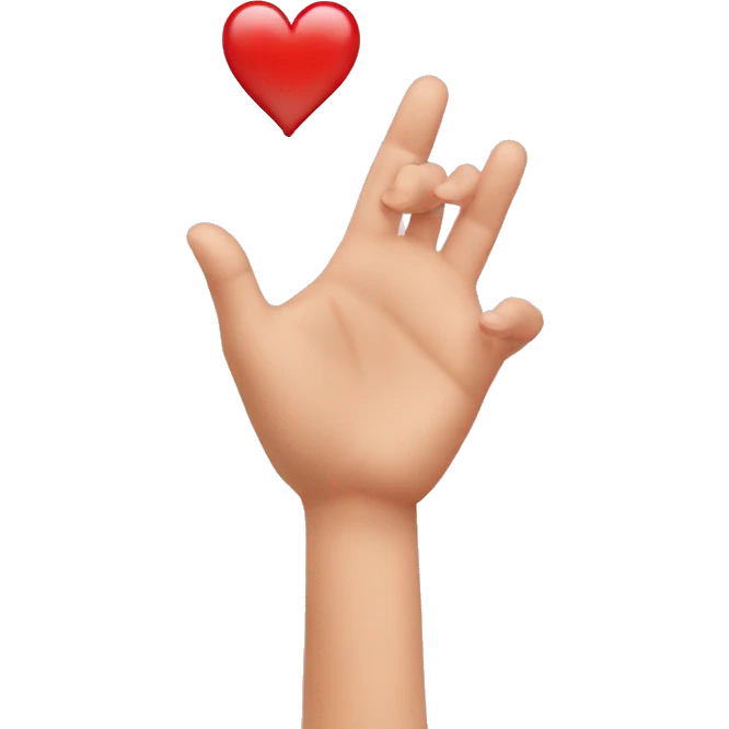 emoji cœur avec les mains et un visage  emoji