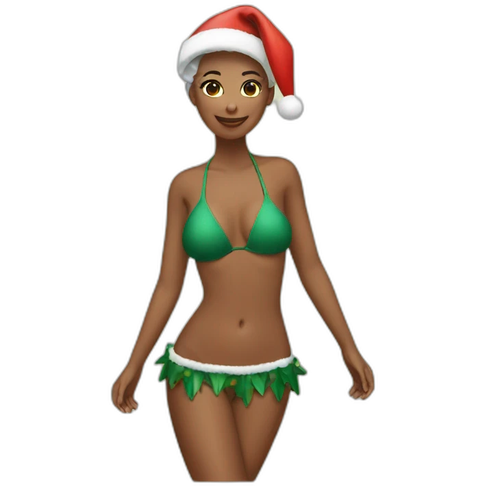 Chirstmas bikini emoji