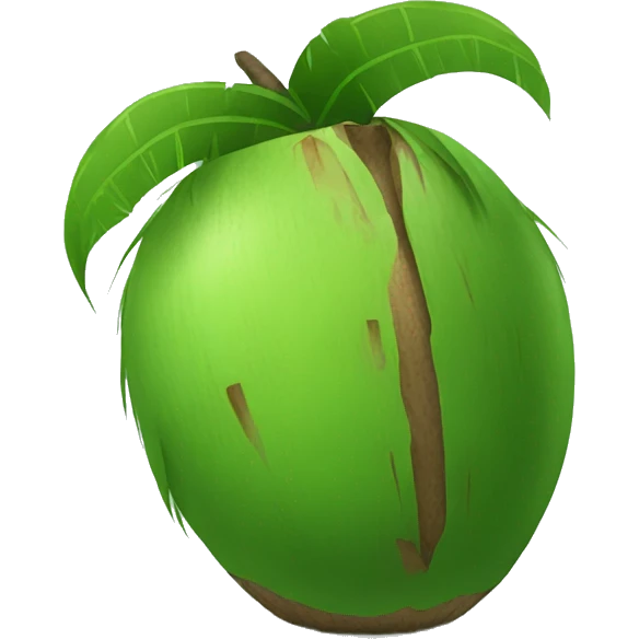 Green coconut  emoji