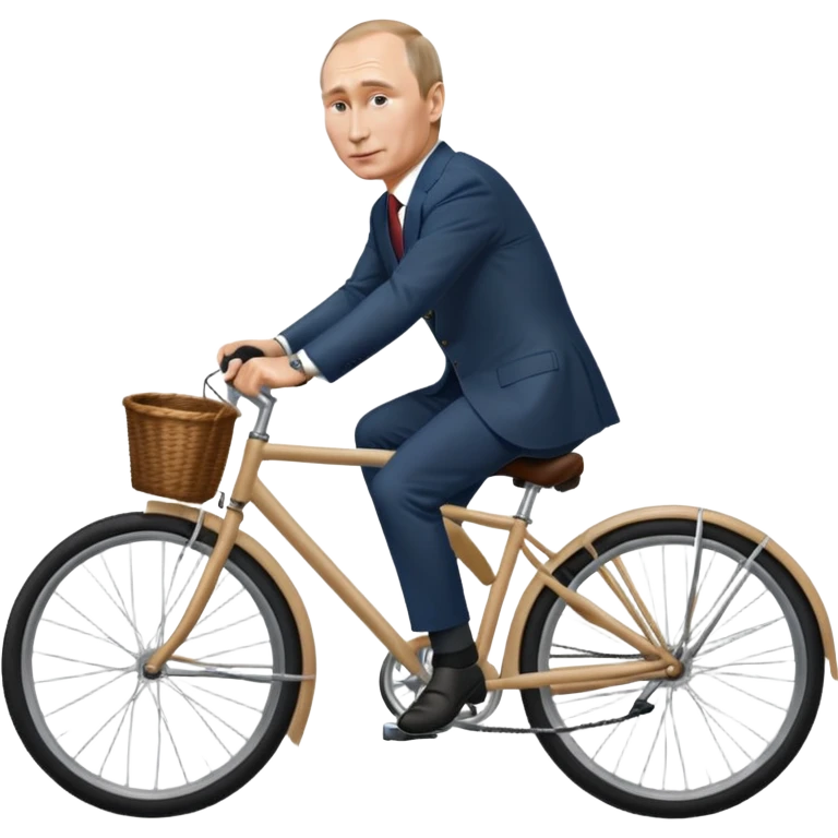 Vladimir Putin riding a bicycle emoji