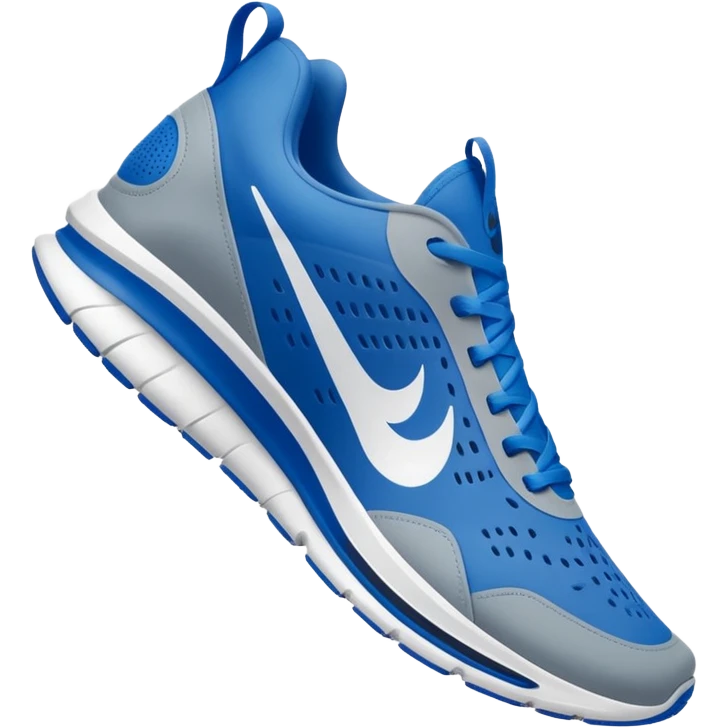Tiburon con zapatos nike azules emoji