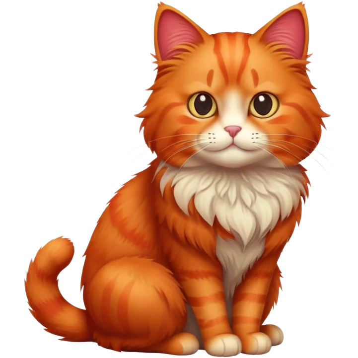 red cat emoji