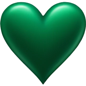 dark green heart emoji