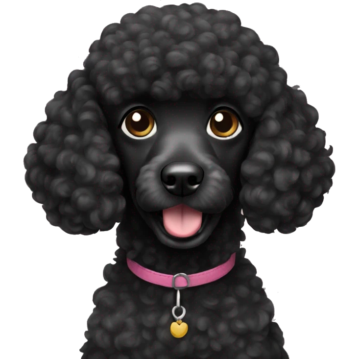 black poodle emoji