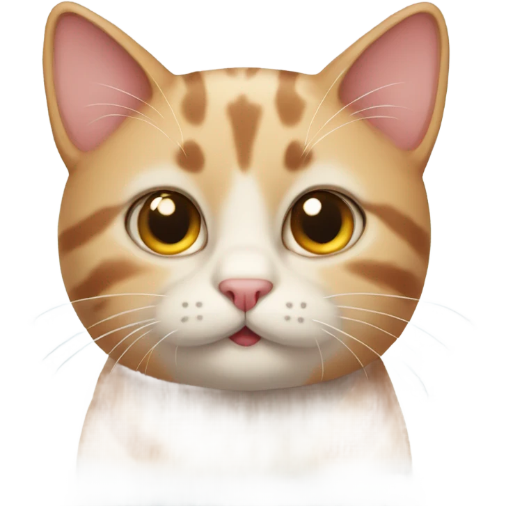 Blushing cat emoji