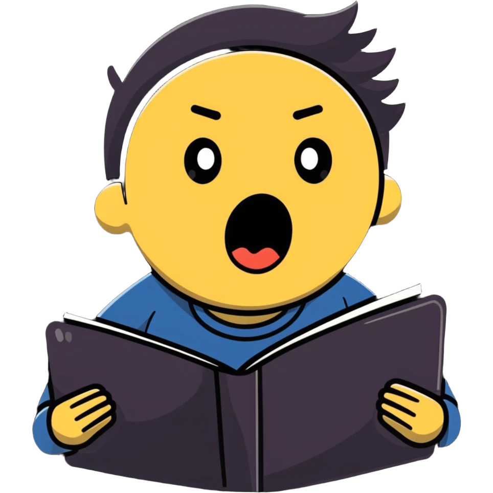 person barging in accidentally with shocked face emoji