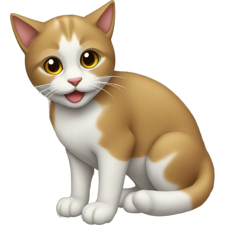 Gato com um village  emoji