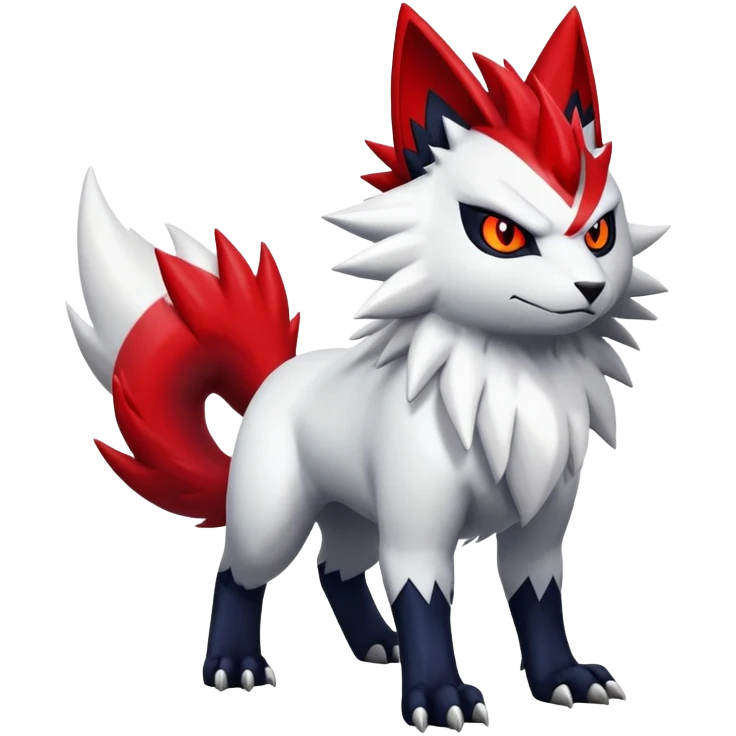 Shiny Litten-Zangoose-Absol-Hybrid (full body) emoji
