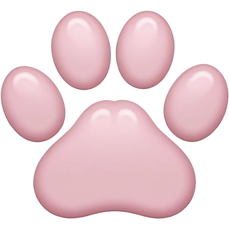 light pink paw emoji